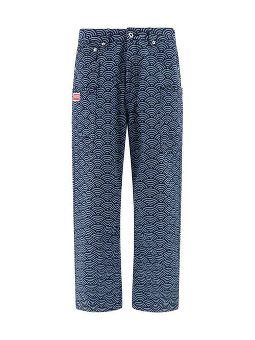 KENZO Printed Denim Cargo Jeans - FE55DP4086K1_DM