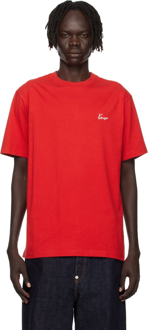 KENZO Red KENZO Paris T-shirt - Carmine - FF65TS2604SG