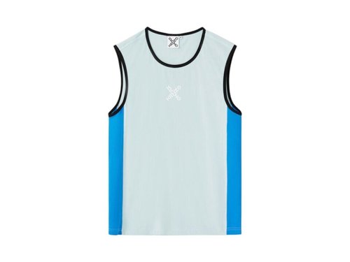 KENZO Sport Vest Sleeveless Tank Top - Pale Grey - 5TS5074JT93