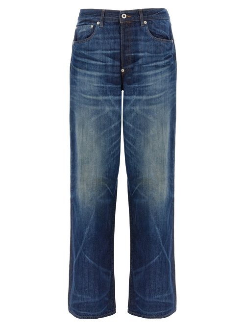 KENZO Turn Up Wide Fit Jeans - FF65DP4216I7DY