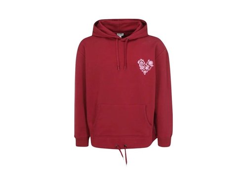 KENZO Valentine's Day Heart Logo Hoodie - Burgundy - FA55SW5624Z8