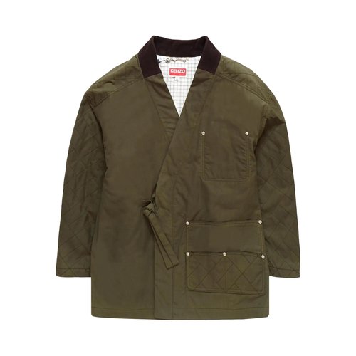 KENZO Weave Kimono Coat - FF65MA1469HD51