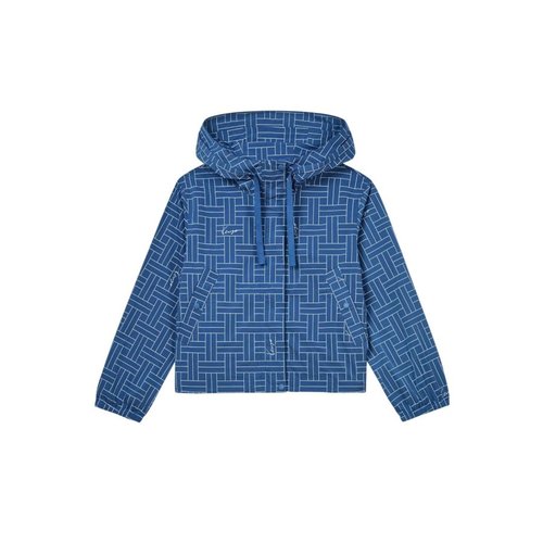 KENZO Weave Short Windbreaker - Blue - FF52OU1419NJ-67