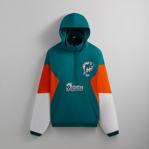 さらなる高みへ【Kith× '47 for the NFL】Zip Anorak With Hood Buy Kith & '47 for the NFL: Eagles Quarter Zip Anorak With
