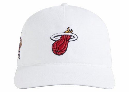 Kith 47 Miami Heat Hitch Snapback - White