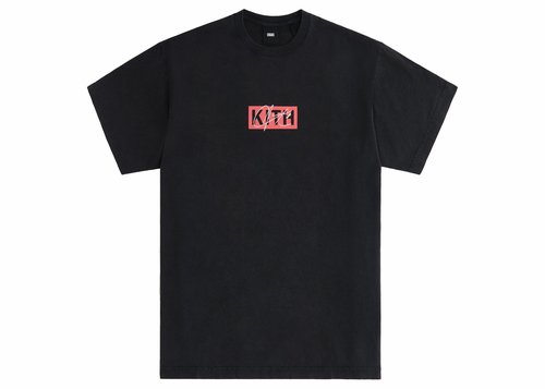 Kith Aaliyah Classic Logo Vintage Tee Shirt - Black
