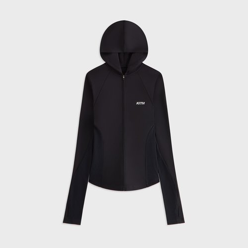 Kith Alyza Paneled Zip Hoodie - Black - W031112-001