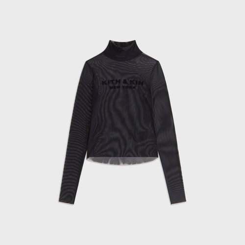 Kith Amina Mesh Turtleneck - Black - W031008-001