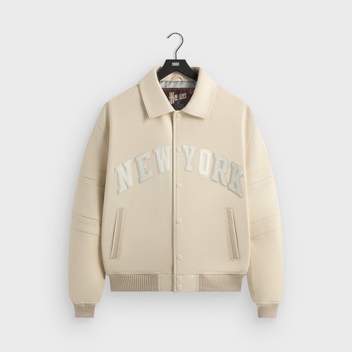 Kith & AVIREX for the New York Knicks Patrick Ewing Athletics Legend Jacket - Sandrift - B44KIF25-055
