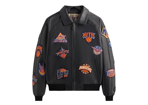 Kith Avirex The New York Knicks Icon Jacket - Black