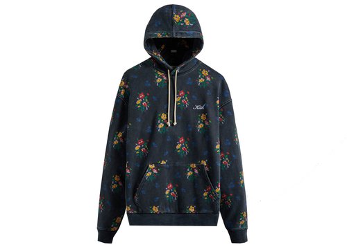 Kith Begonia Floral Williams III Hoodie - Nocturnal