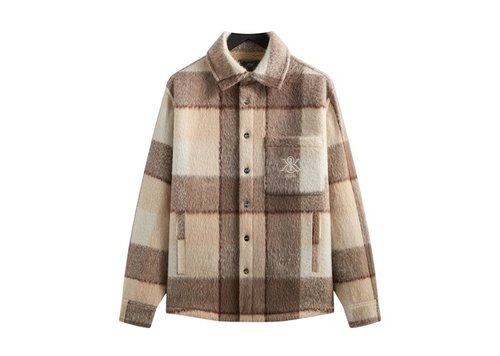 Kith Brushed Plaid Sheridan Shirt Jacket - Canvas - KHM011021