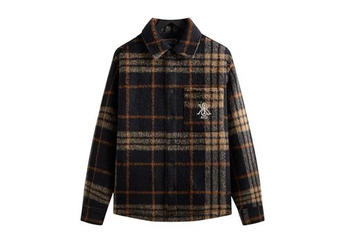 Kith Brushed Plaid Sheridan Shirt Jacket - Nocturnal - KHM011021