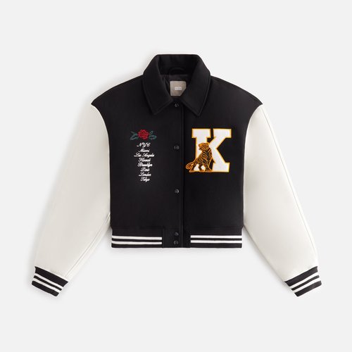 ★24AW 入手困難★Kith Women Campbell Crest Wool Jacket Kith Women Campbell Crest Wool Jacket - Nocturnal – Kith Europe