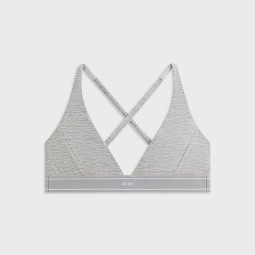 Kith Cay Plunge Active Bra - Cool Heather Grey - W230025-2023