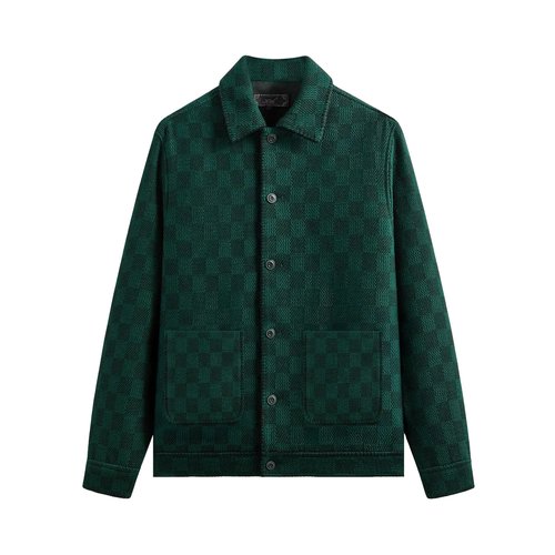 Kith Check Boucle Boxy Collared Overshirt - KHM033691 4014