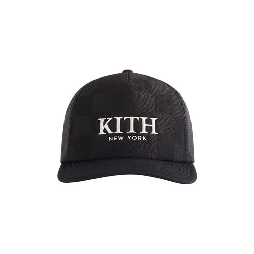 Kith Checkerboard Double Weave Nolan Trucker Hat - KHM051127 001