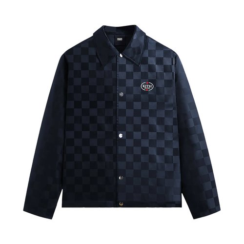 Kith Checkered Satin Coaches Jacket - KHM010372 413