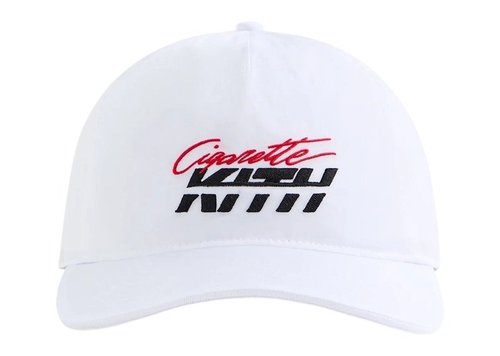 Kith Cigarette Wrinkle Nylon Bay Speed Low Pinch Crown Snapback - White