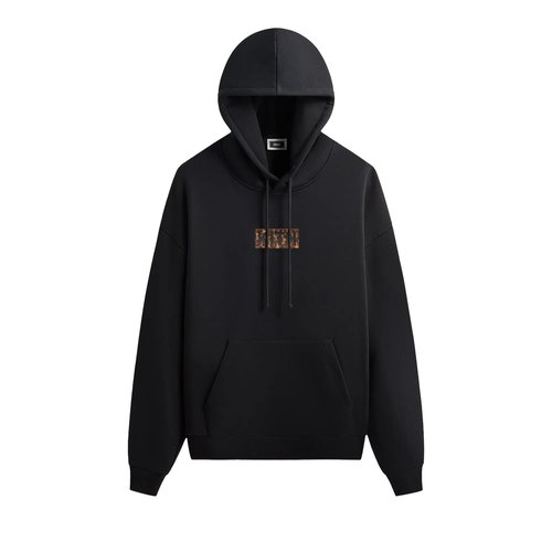 Kith Classic Logo Leopard Applique Nelson Hoodie - KHM034446 001