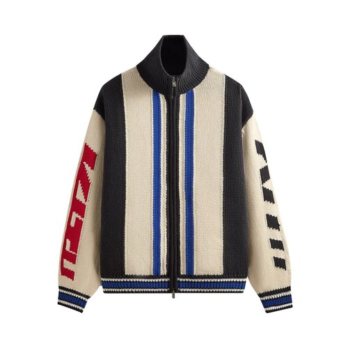 Kith Color-Blocked Moto Full Zip Wyona Sweater - KHM033266 104