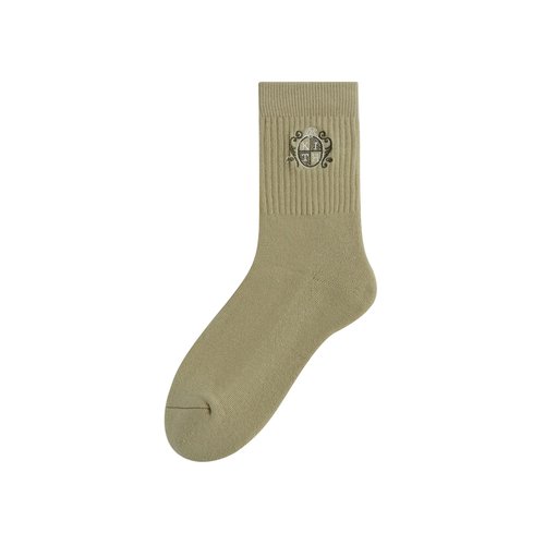 Kith Crest Mid Crew Socks | Green | Size Onesize - KHM220068 391