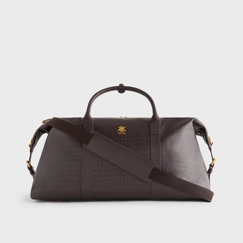 Kith Croc Debossed Leather Duffle Bag - Incognito - M040246-244