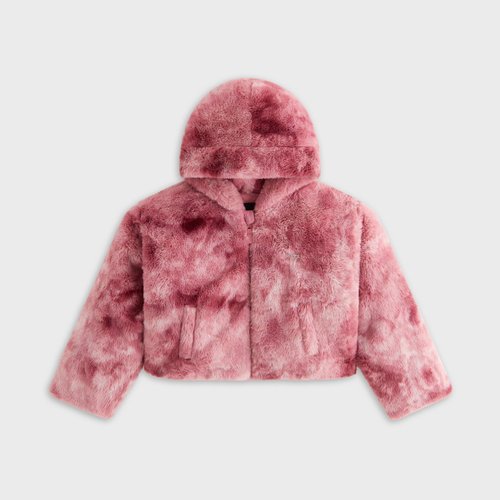 Kith Cropped Faux Fur Hooded Puffer Jacket - Affection - K010279-7026