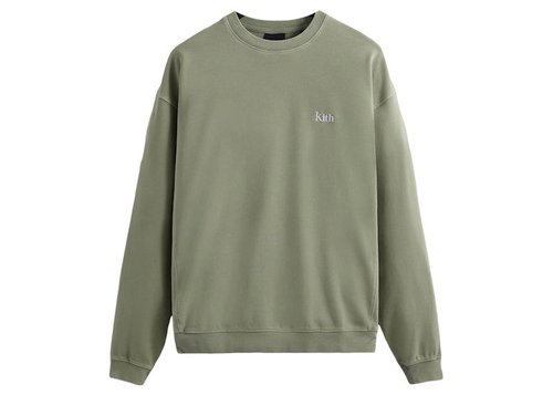 Kith Crystal Wash Interlock Vintage Crewneck Sweatshirt - Cavan