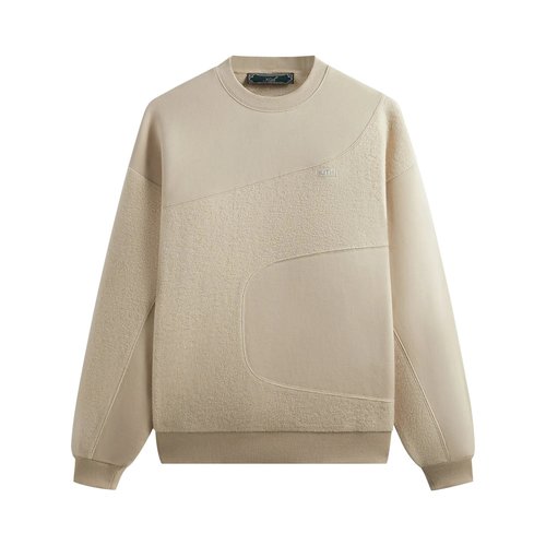 Kith Curved Seam Madison Crewneck | Cream | Size M - KHM031531 262