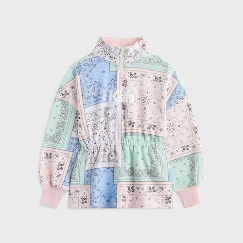 Kith Deconstructed Bandana Nelson Quarter Zip Dress - Perennial - K080089-7034