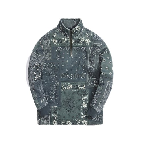 Kith Deconstructed Bandana Quarter Zip 'Stadium'