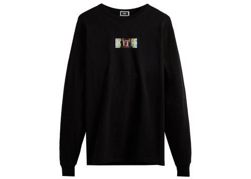 Kith Delphine Desane Classic Logo Long Sleeve Tee Shirt - Black