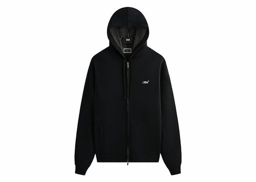 Kith Double Face Williams V Full Zip Hoodie - Black
