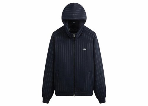 Kith Double Weave Selfridge Zip Up Hoodie - Nocturnal