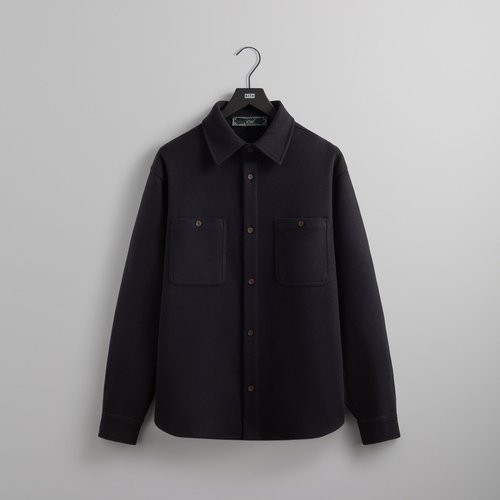 Kith Felted Jersey Apollo Shirt 'Medium Heather Grey' - M031540