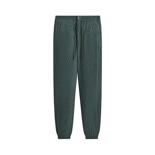 Kith Flocked Italic Monogram Davon Pant | Green | Size XXL - KHM060532 307