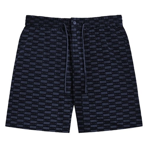 Kith Flocked Monogram Mason Short - KHM060533 413