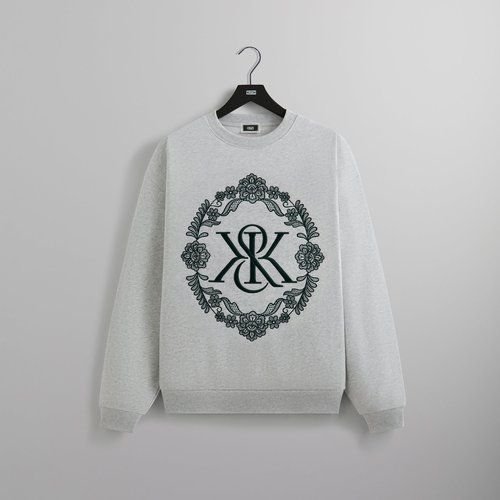 Kith Floral Lace Nelson Crewneck 'Light Heather Grey' - M032535