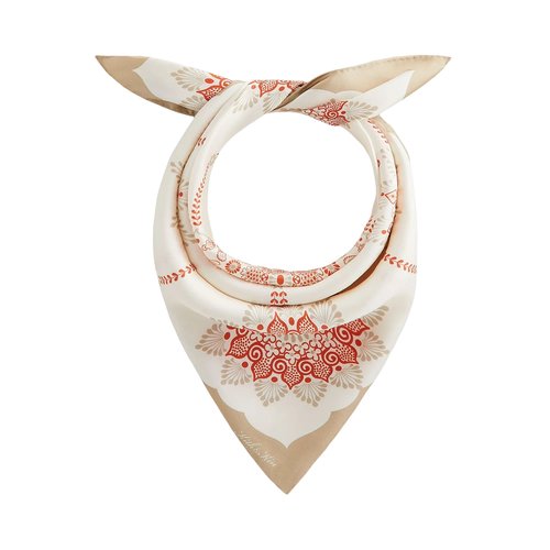 Kith Floral Printed Palm Silk Scarf - KHM10124 808