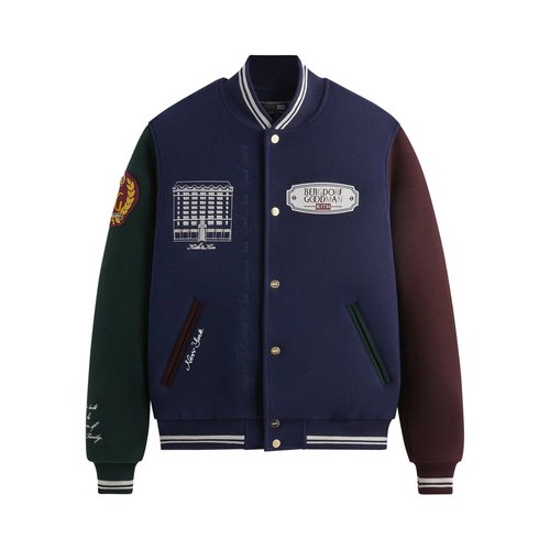 KITH キス　BERGDORF GOODMAN ブルゾン　ジャケット　チェック Kith for Bergdorf Goodman Varsity Jacket 'Nocturnal' - M010405-413
