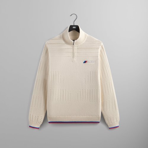 Kith for BMW Ansel Quarter Zip Sweater 'Sandrift' - M032892-104 | Solesense