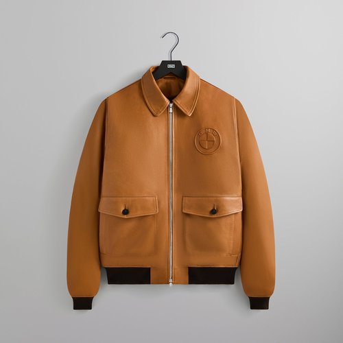 Kith for BMW Leather Hawthorne Flight Jacket 'Desert' - M010742-219 ...