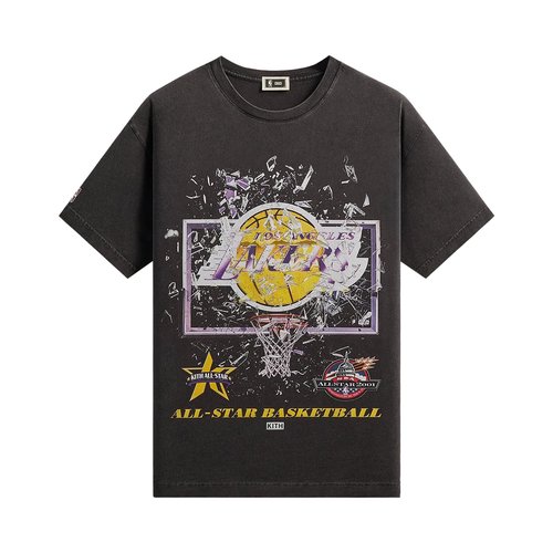Kith For NBA All-Star Los Angeles Lakers Shattered Backboard Vintage Tee - KHM034949 001