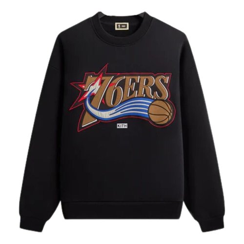 Kith for NBA All-Star Philadelphia 76ers Nelson Crewneck - Black - KHM034947-001