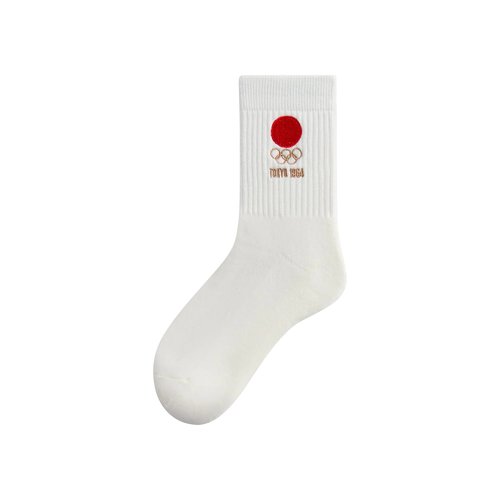 Kith For Olympics Heritage Tokyo Mid Crew Sock | White | Size Onesize - KHM220082 116