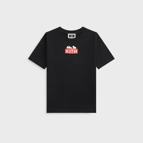 Kith for Peanuts Doghouse Classic Logo Tee - Black - K030917-001