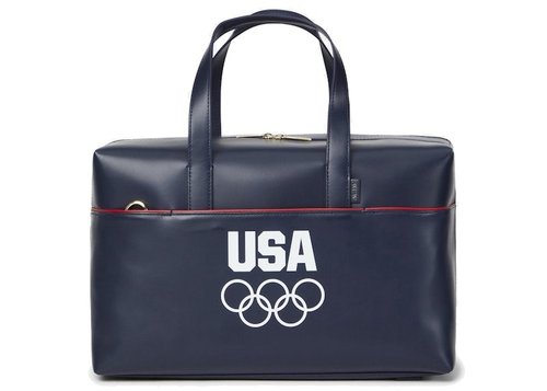 Kith for Team USA & Away Leather Everywhere Bag - Navy Blue