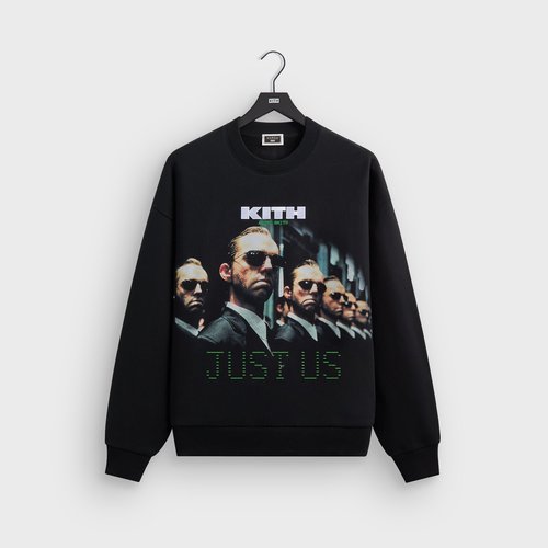 Kith for The Matrix Just Us Vintage Nelson Crewneck - Black - M035059-001