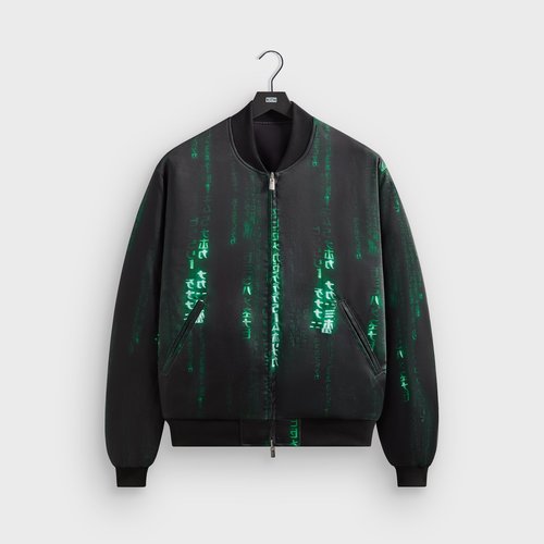 Kith for The Matrix Vance Satin Bomber Jacket - Black - M011277-001